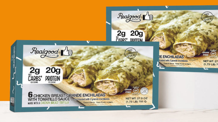 Realgood Foods Co. Enchiladas, Grande Chicken 2 Ea, Shop