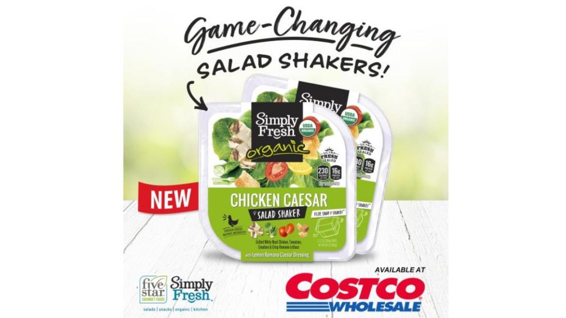 FiveStar launches salad shakers at Costco