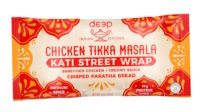 Deep Indian Kati Wraps microwave in 2 minutes.