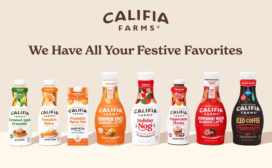 Califia Farms holiday seasonal flavors. 