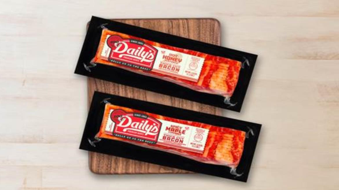 Dailys debuted new flavored bacon.