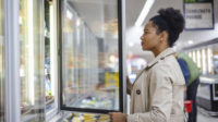 Freezers in grocery store