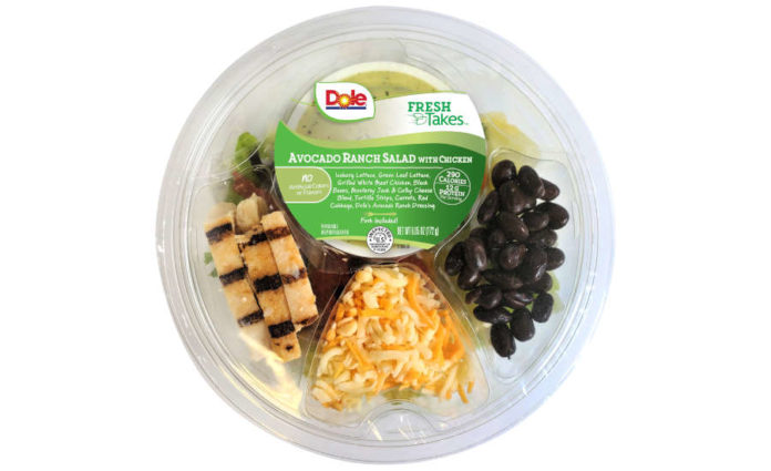 Dole rolls out line of 6 Fresh Takes salad nationally