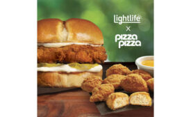 Canada QSR Pizza Pizza Lightlife Breaded Plant-Based Chicken Sandwich Menu