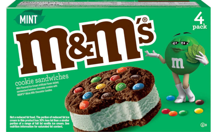 M&M's Debuts Mint Ice Cream Cookie Sandwich for St. Patrick's Day