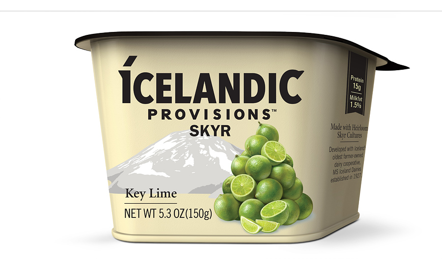 Icelandic Provisions Skyr, Key Lime Yogurt, 5.3 Ounce Plastic Cup